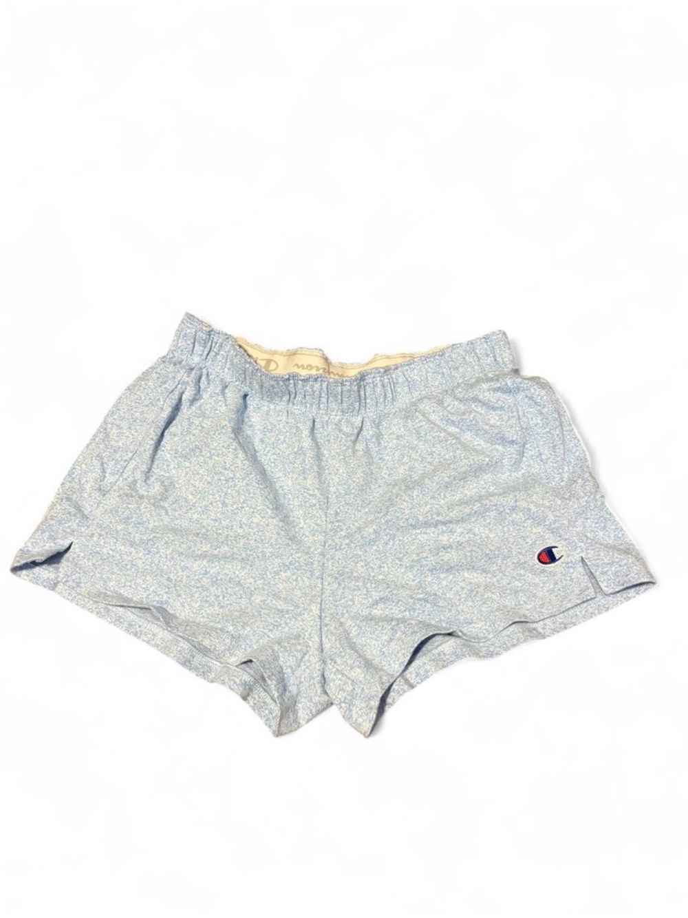 Champion Light Blue Women's Athletic Shorts with Logo